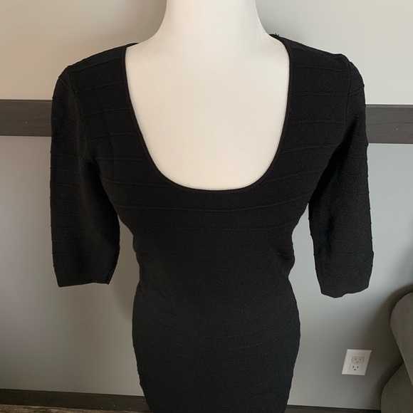 MNG BASICS fitted ribbed 3/4raglan sleeve bodycon - Picture 3 of 15